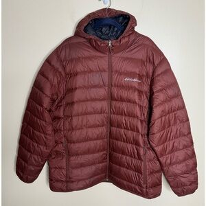 Eddie Bauer Women's Quilted Down Zip Up Jacket size 2XL